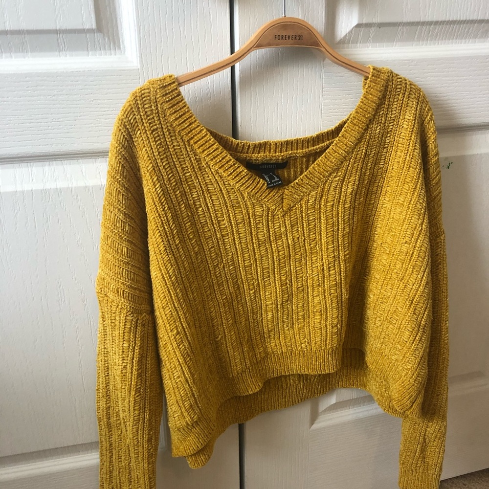Cropped forever 21 sweater